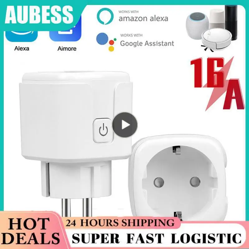 

2/3/5PCS Smart Socket 16a Wifi Eu Plug Timing Overcharge Protection Wireless Socket Smart Wireless Outlet