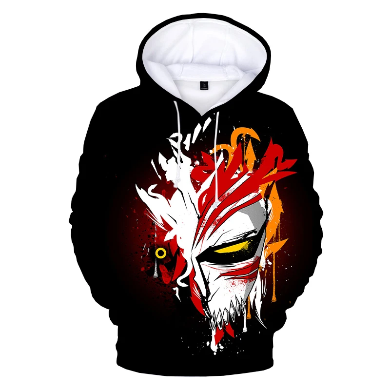 

Men's Hoodies Streetwear 3D Print Bleach Hoodie Sweatshirts Unisex Harajuku Anime Casual Pullover