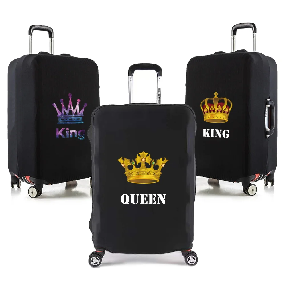 

Эластичный чехол для защиты багажа во время путешествий, чехол для чемодана, дорожные аксессуары для 18-28 дюймов, защитный чехол с принтом King