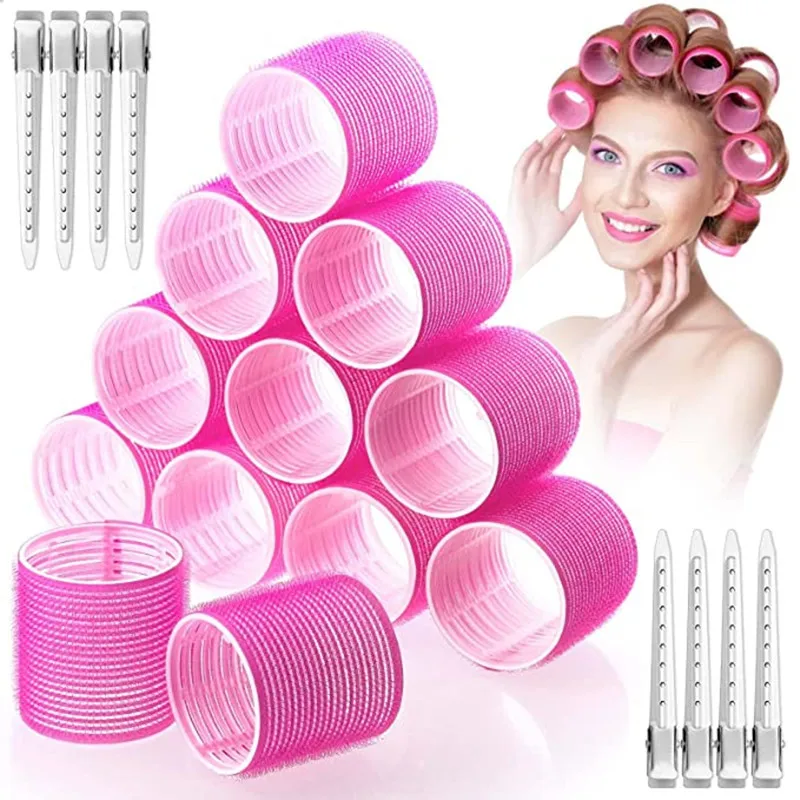 Different Size Self Grip Hair Rollers DIY Magic Large Self-Adhesive Hair Rollers Styling Roller Roll Curler Beauty Tool