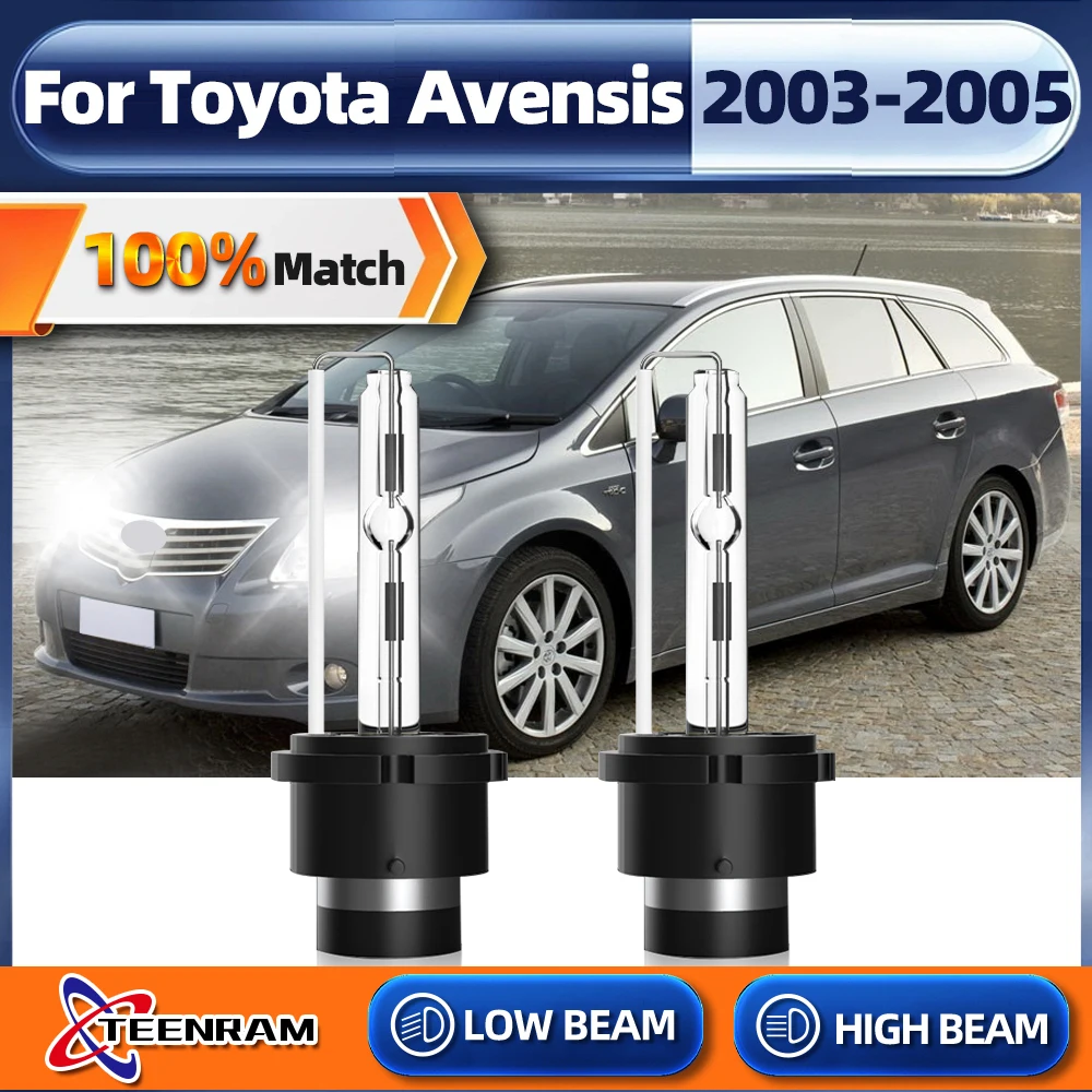 2 шт. автомобильные ксеноновые фары D2S лампы 6000K 12 В 35 Вт авто для Toyota Avensis 2003 2004 2005