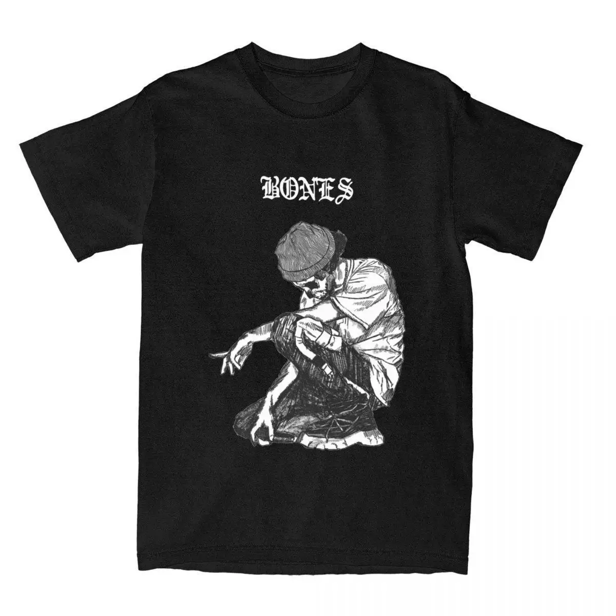 Drawn Up Sesh Bones Rapper Men T Shirts Suicide Boys Novelty Tees Short Sleeve Round Neck T-Shirt Pure Cotton Gift Idea Clothes