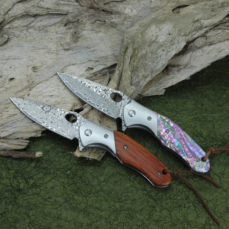 

Хит продаж, тактический складной нож из дамасской стали, нож с подшипником Быстрого Открывания, инструмент для самообороны и повседневного ...