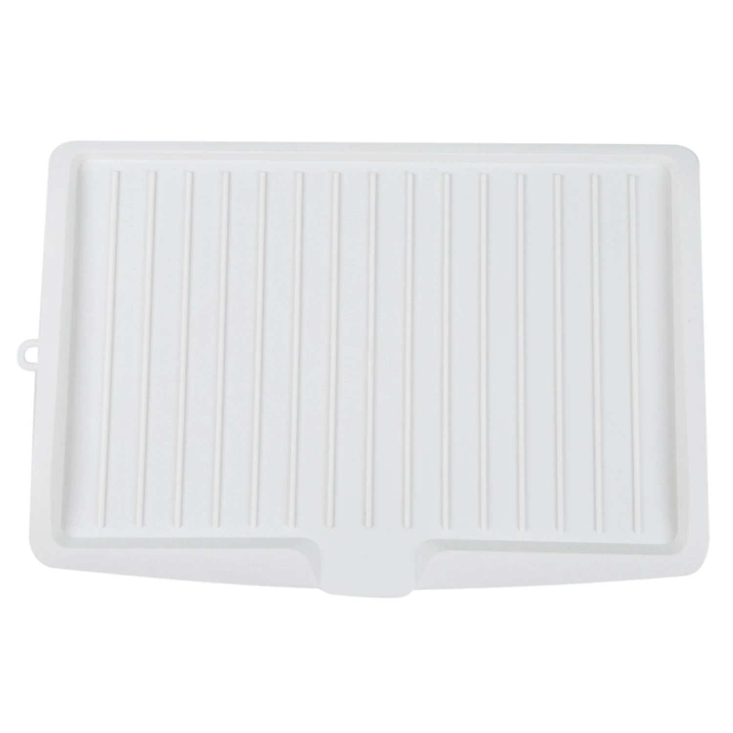Plastic Dish Drainer Drip Tray Plate Cutlery Rack Kitchen Sink Rack Holder Large white