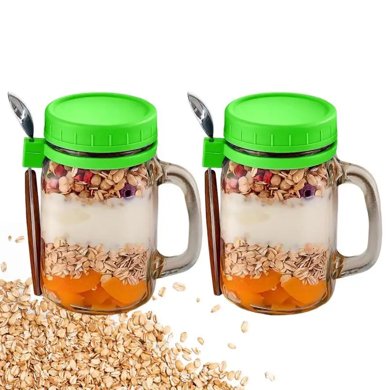 Coffee Sugar Container Salts Jars Glass With Spoons For Maso