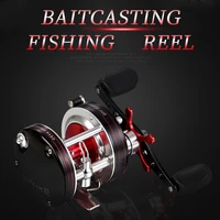 all metal body round baitcasting reel soft rubber grip saltwater freshwater resistant corrosion fishing reel baiting drag tackle