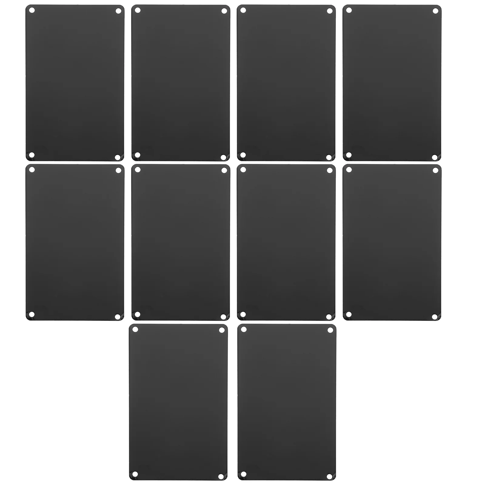 

10 Pcs Hotel Door Plate Multi-function Door Plate Multi-function Name Sign Printing Name Sign Aluminum Blank Sign