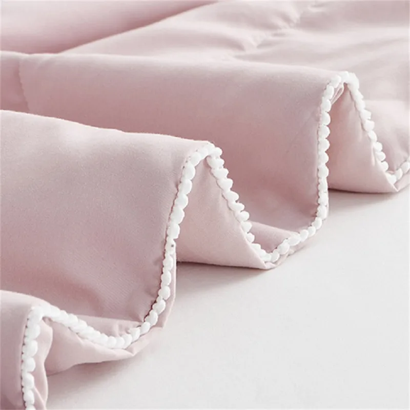 Холодное ощущение однотонное летнее одеяло покрывало из соевого протеинового