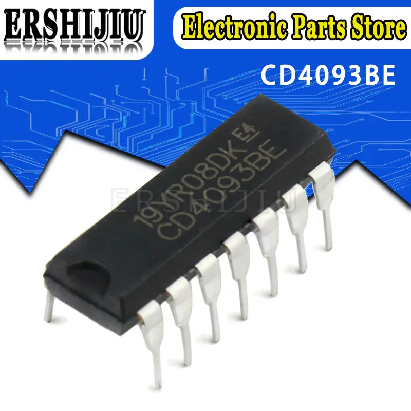 

10 шт. CD4093BE DIP-14 CD4093 DIP14 CD4093BD DIP