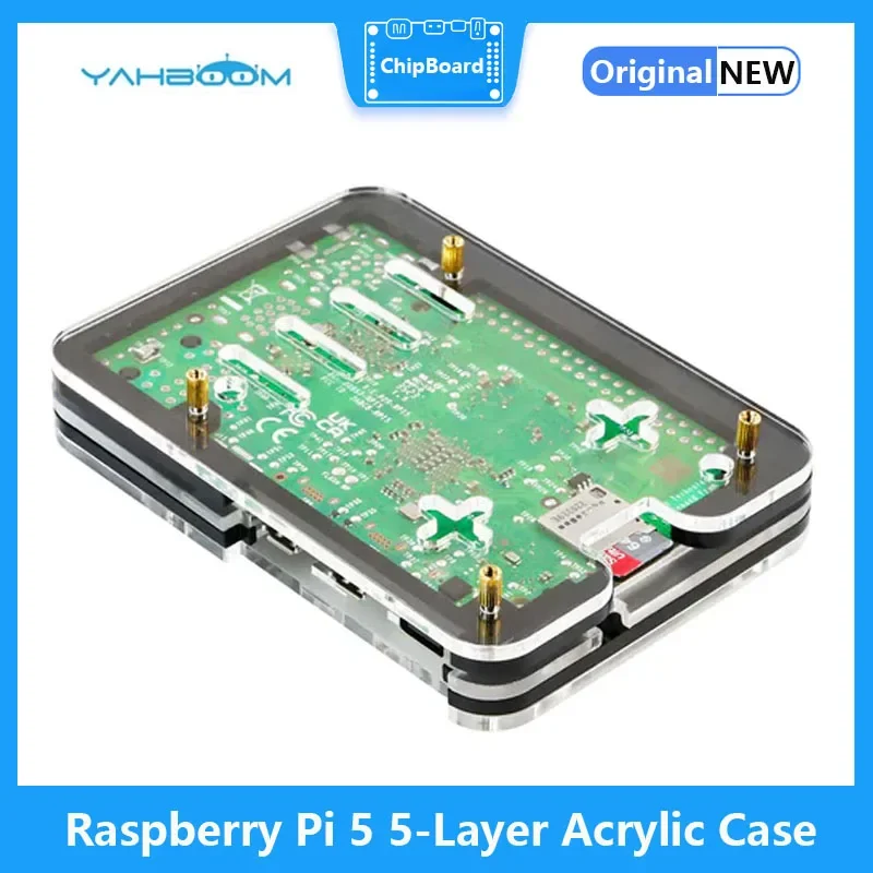 5-слойный акриловый чехол для Raspberry Pi 5 (art.: 3920cada07fa3) - 3920cada07fa3