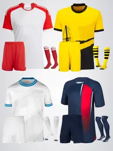 Maillot de Foot Enfant Homme,Football Maillot Equipe de Ensemble Foot  Enfant Soccer Jersey 2024