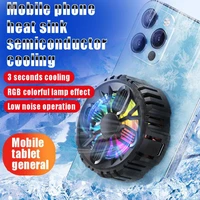 fast cooling magnetic suction smart phone radiator colorful small fan semiconductor refrigeration mobile phone cooler for gaming