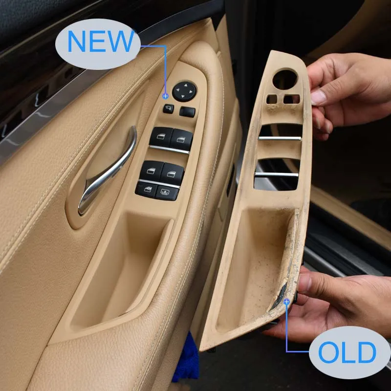 LHD Left Hand Drive Car Interior Door Handle Panel Pull Trim Cover for BMW 5 Series F10 F18 520 523 525 528 530 | Автомобили и