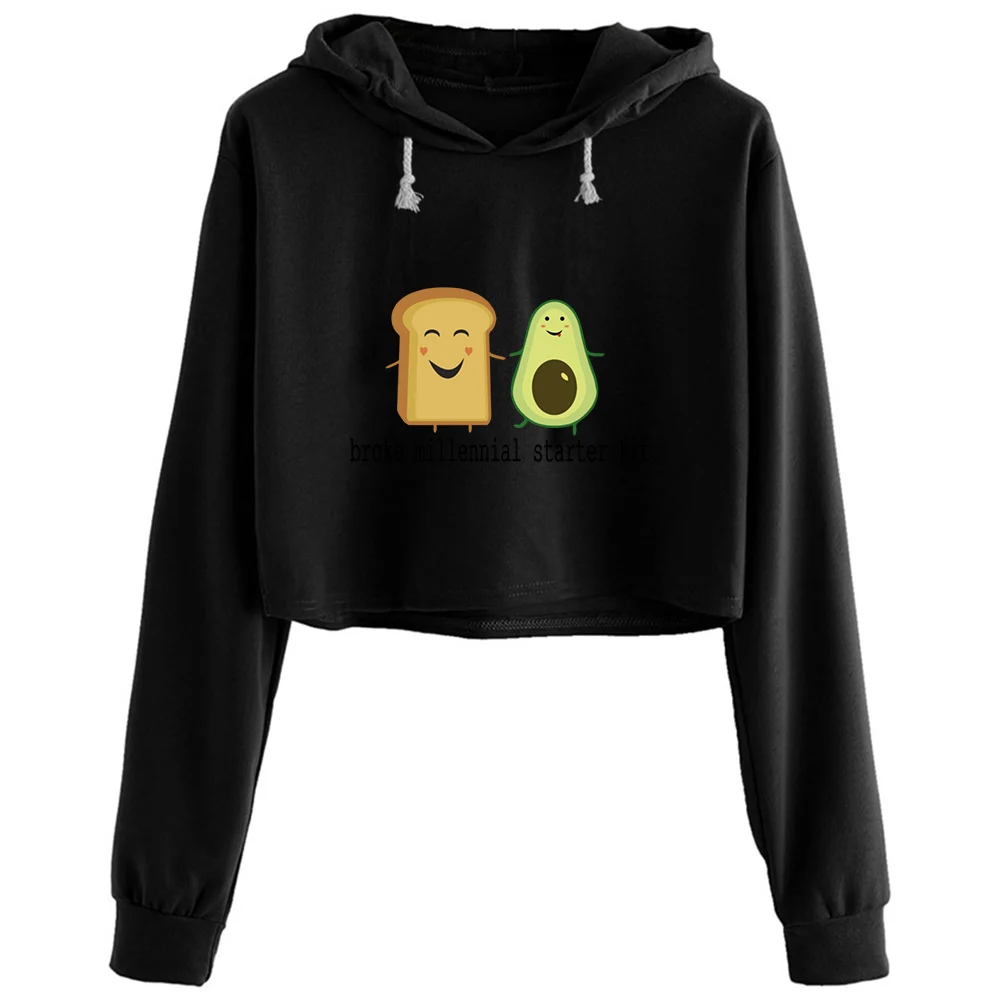 

Broke Millennial Starter Kit Hoodies Women Aesthetic Kpop Korean Y2k Pullover For Girls