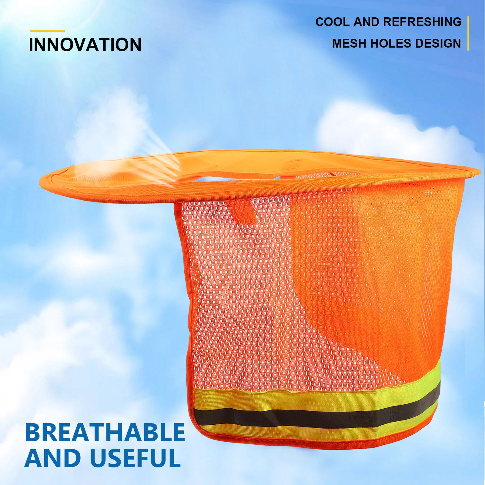 

Men Caps And Hats Men Parasol Accessories Sun Shield Construction Protection Neck Protector Visor Shade Polyester Man