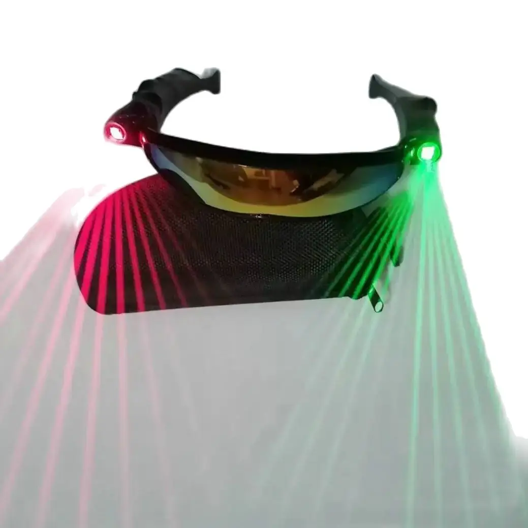 Многолучевые красные и зеленые двухцветные лазерные очки фотосессия реквизит