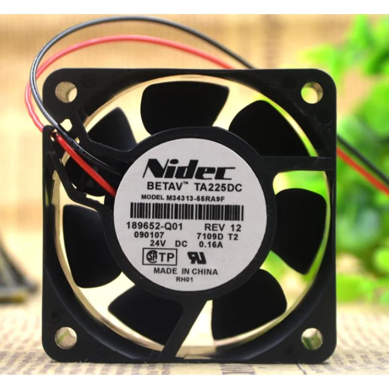 Новый вентилятор охлаждения процессора для Nikon TA225DC M34313-55RA9F/2F/3F/9F/11F 24V 0.16A 6025 60x60x25mm