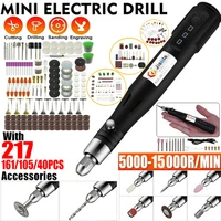 15000rpm handheld usb mini electric grinder drill engraving pen polishing machine with dremel rotary tool accessories diy set