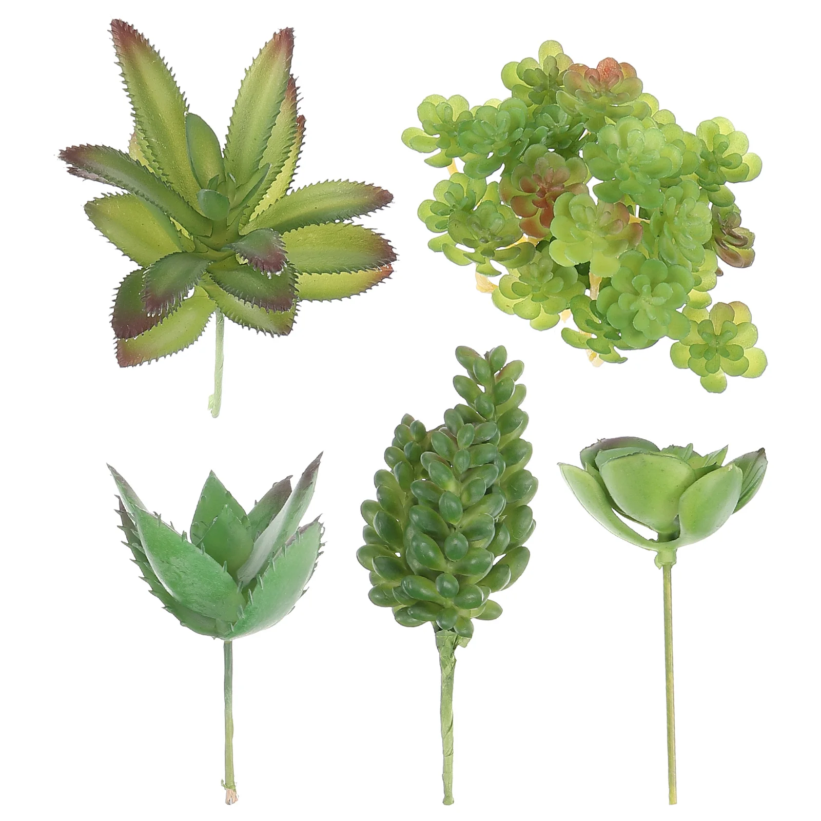 

Potted Realistic DIY Fake Succulent Unpotted Plants Small Artificial Succulents