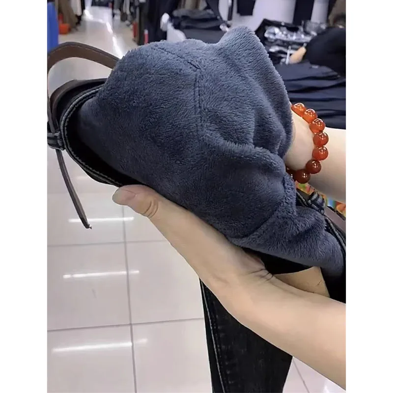 Женские бархатные джинсы зима-осень 2024 новые Harun женские эластичные брюки