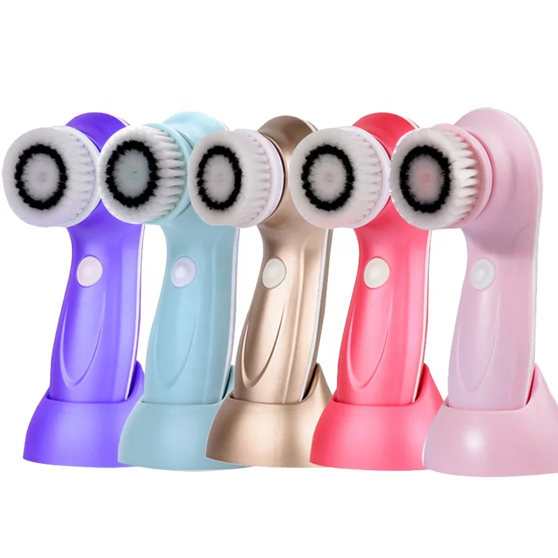 

2022 Best Seller Electric Rotating Facial Deep Pore Cleansing Brush USB Rechargeable Sonic Face Cleaners Brush Kit Skin Care Too