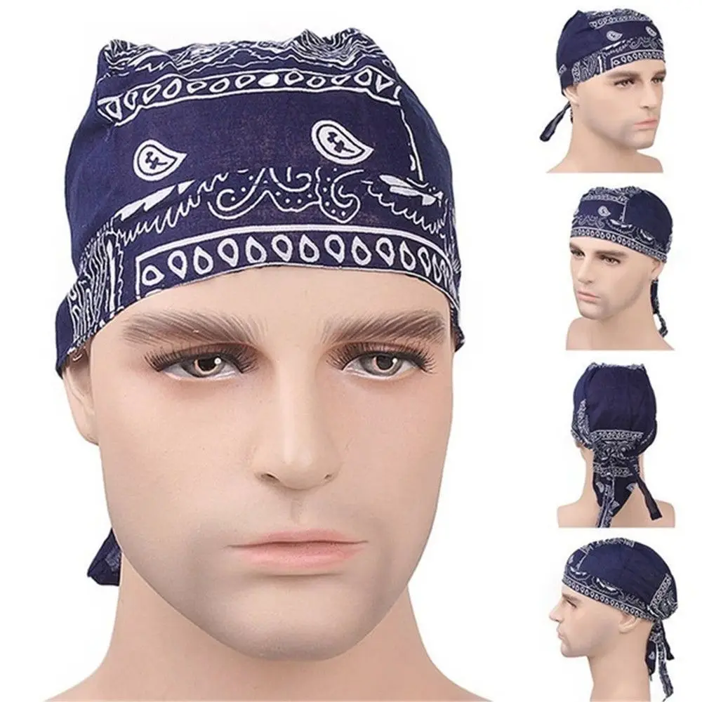 

Outdoor Sport Quick Dry Elastic Cotton Pirate Hat Hair Loss Cap Headscarf Bandana MuslimTurban Adjustable Cancer Chemo Cap