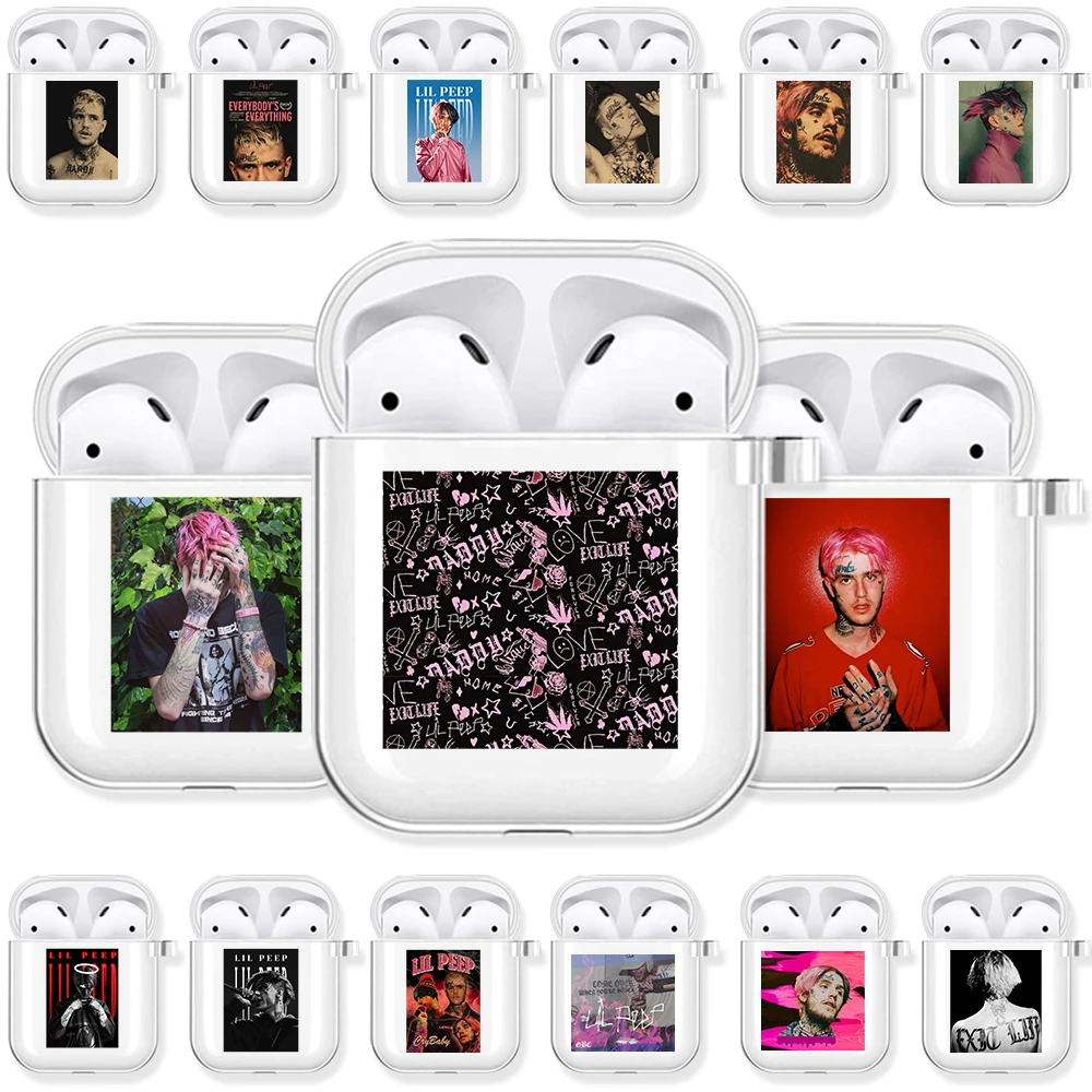 

Young Rapper Lil Peep Soft Transparent TPU Case for Apple Airpods Pro 3 2 1 Wireless Bluetooth Earphone Cover Airpod Cases