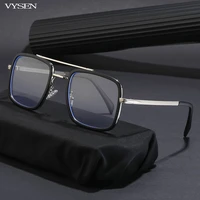 luxury square sunglasses for men 2022 brand designer metal frame sun glasses women oversized double beam anti blue light eyewear