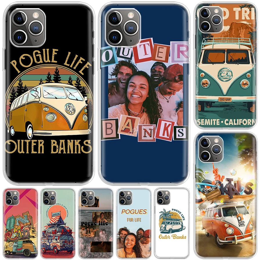 Pogue Life Outer Banks Cover For iPhone 11 13 Pro 12 Mini Apple Phone Case X XR XS Max 7 Plus 6 8 6S SE 2020 5 5S Art Print Coqu