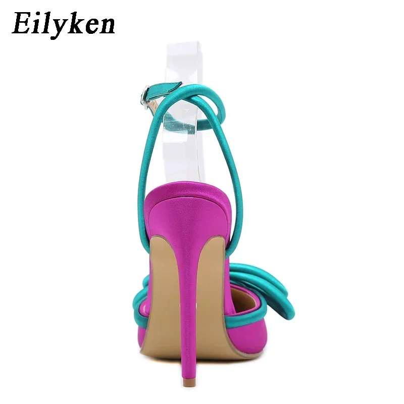 Женские туфли-лодочки Eilyken из шелка с узлом-бабочкой и острым носком