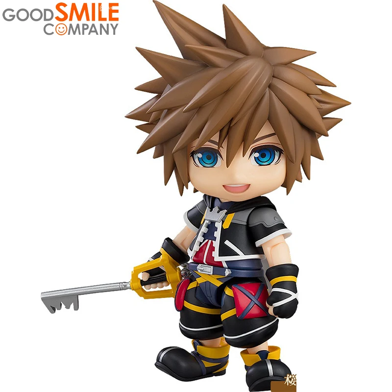 

100% Original Good Smile Nendoroid GSC 1487 KINGDOM HEARTS II Sora Action Figure Doll Collection Model Toy 10cm