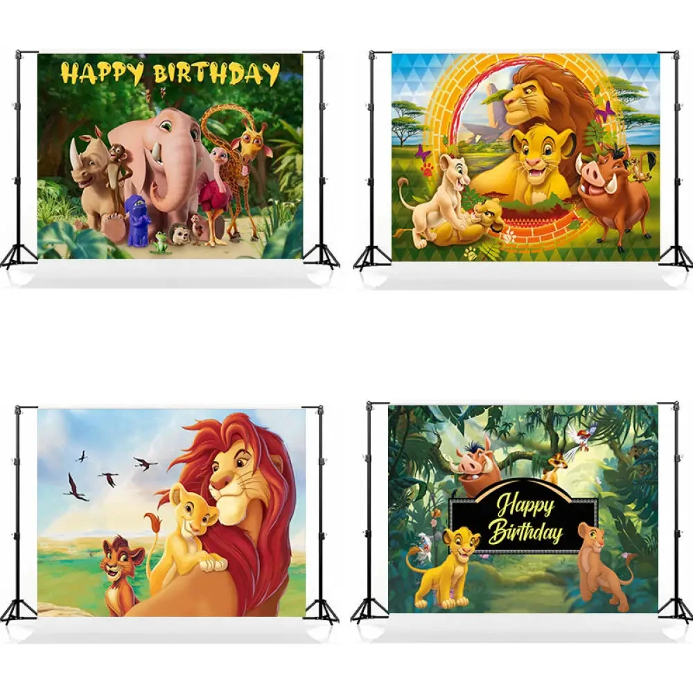 Фон с изображением короля льва для детского дня рождения