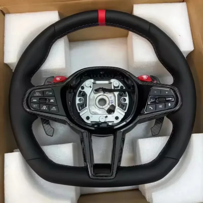 Фото Индивидуальный кожаный руль для BMW M40i M340i M135i X3 X4 X5 X6 G02 G05 G06 G20 G21 G22 G26 G29 G80 №2