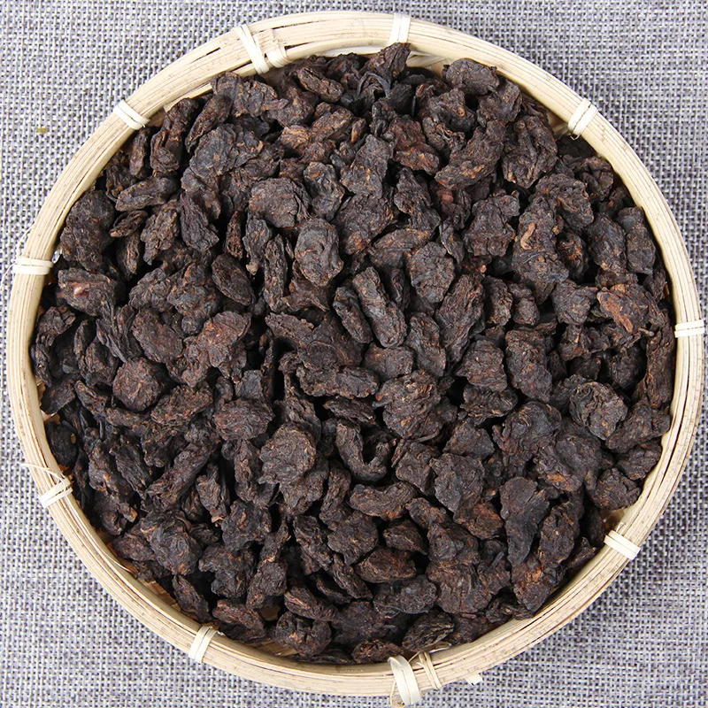 

2022 250g China Yunnan Ripe Pu'er Tea Classic Glutinous Rice Cooked Tea Loose Tea Pure Material Pu'er Tea for Health No Teapot