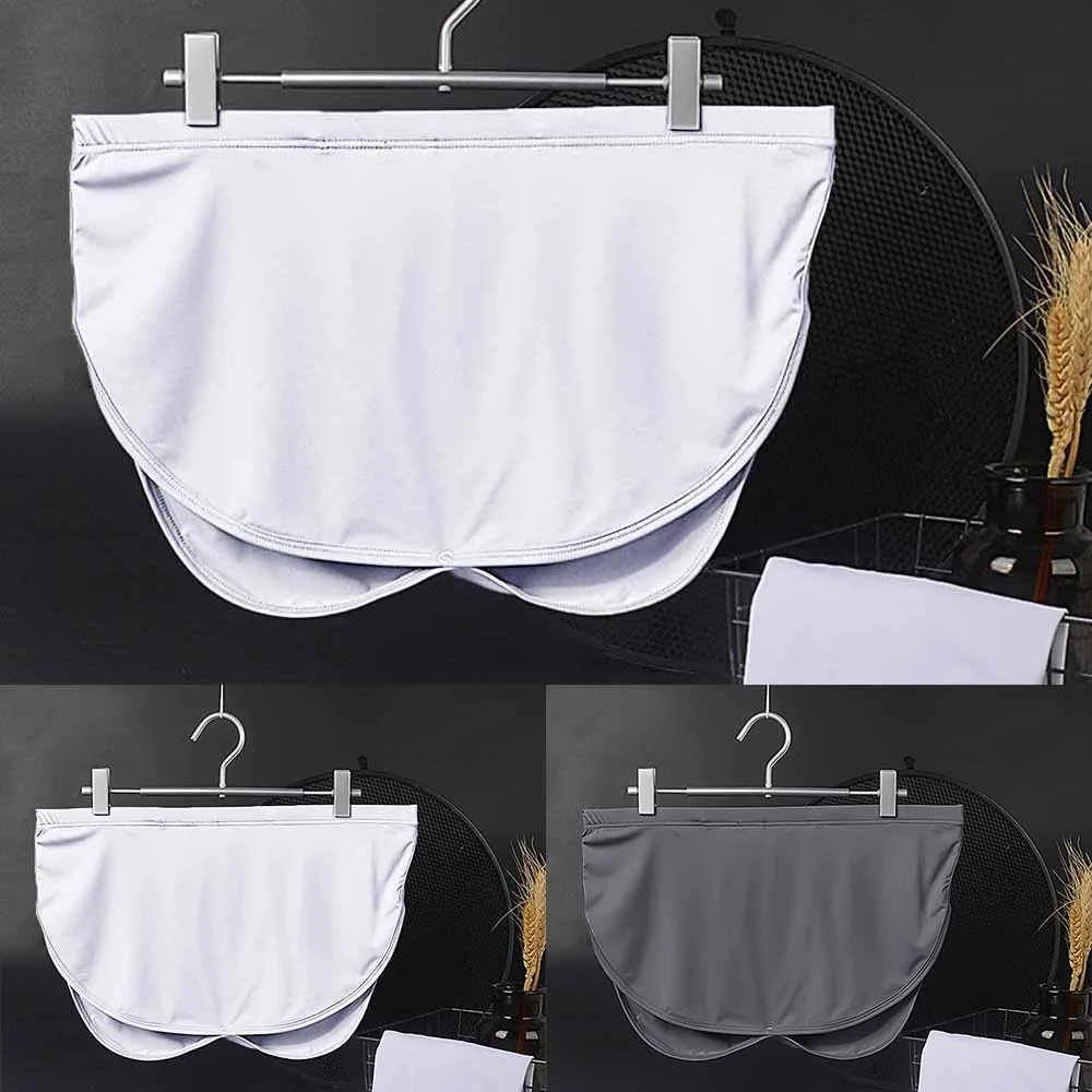 

Men Comfortable Underwear Sexy Mens Briefs Detachable Closed Low Waist Ice Silk Boxer Breathable Underpant Arrow Home Wear