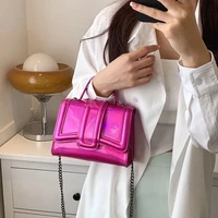 mini crossbody messenger bags for women 2022 summer laser brand pu leather trendy simple fashion shoulder bag luxury handbags pu