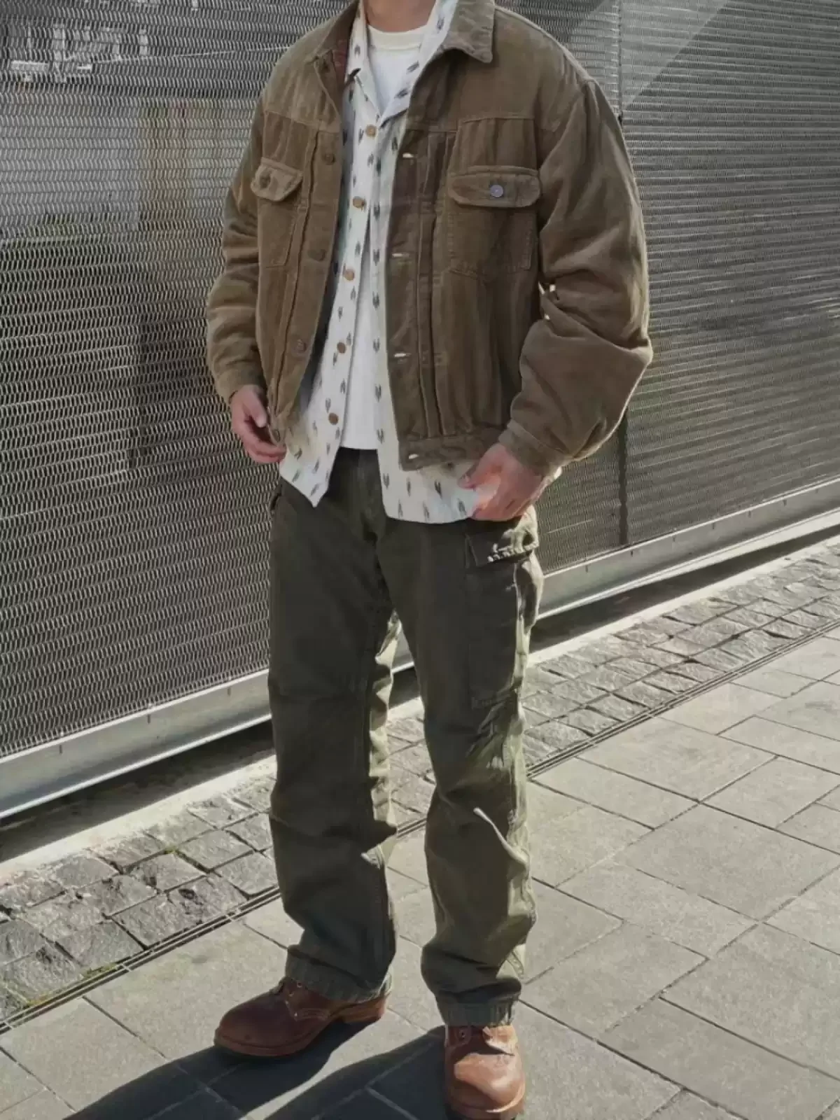 VISVIM FIL 22AW CD EIGER Nakamura pantalones de trabajo брюки casuales estilo militar lavado pesado japonés