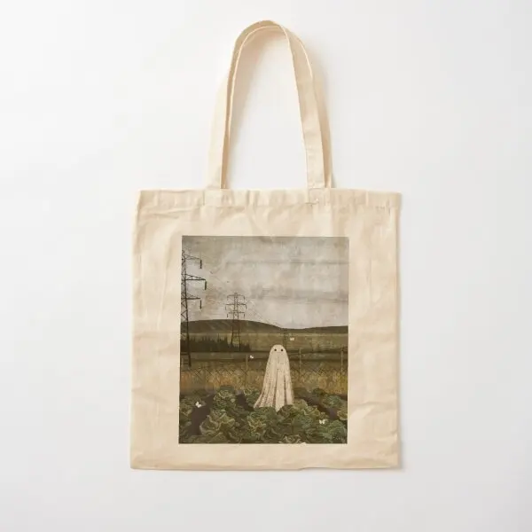

There Is A Ghost In The Cabbage Patch Aga Canvas Bag Unisex Shopper Foldable Fabric Tote Shoulder Bag Printed Grocery Fashion
