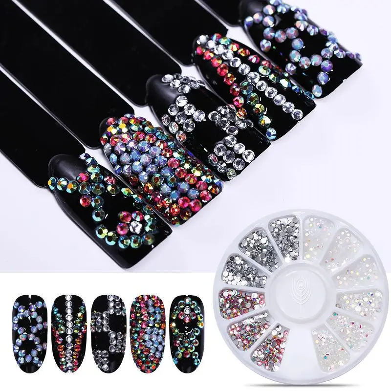 Nail Parts Nail Art Glitter Rhinestone Crystal Gems Jewelry Bead Manicure Decoration Accessories Nail Supplies for Professional images - 6