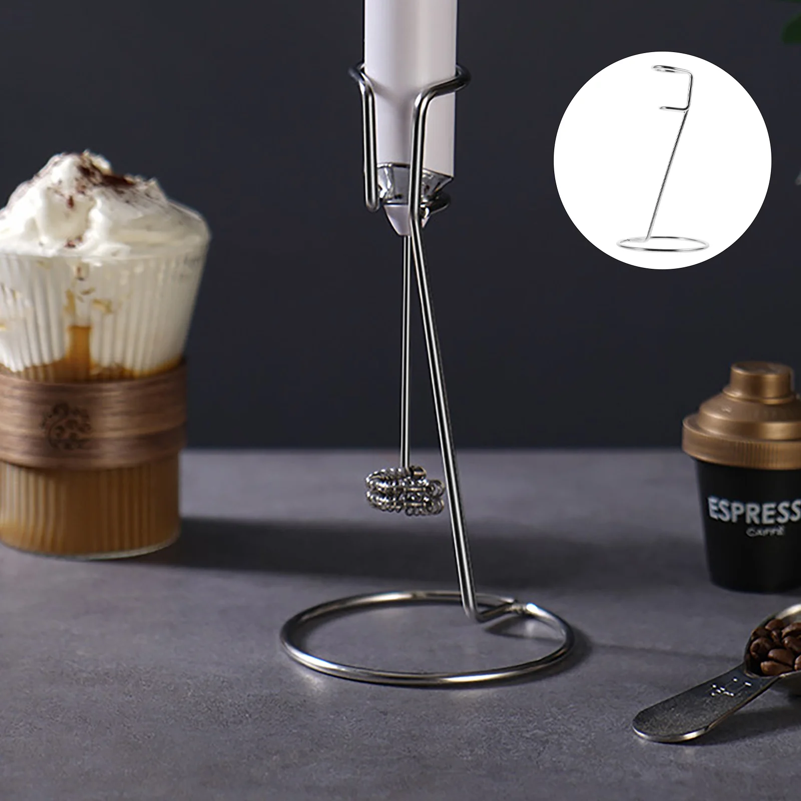 

2 Pcs Egg Blender Rack Handheld Whisk Flour Stirrer Stand Coffee Mixer Milk Frother Stand Electric Matcha Whisk Stand