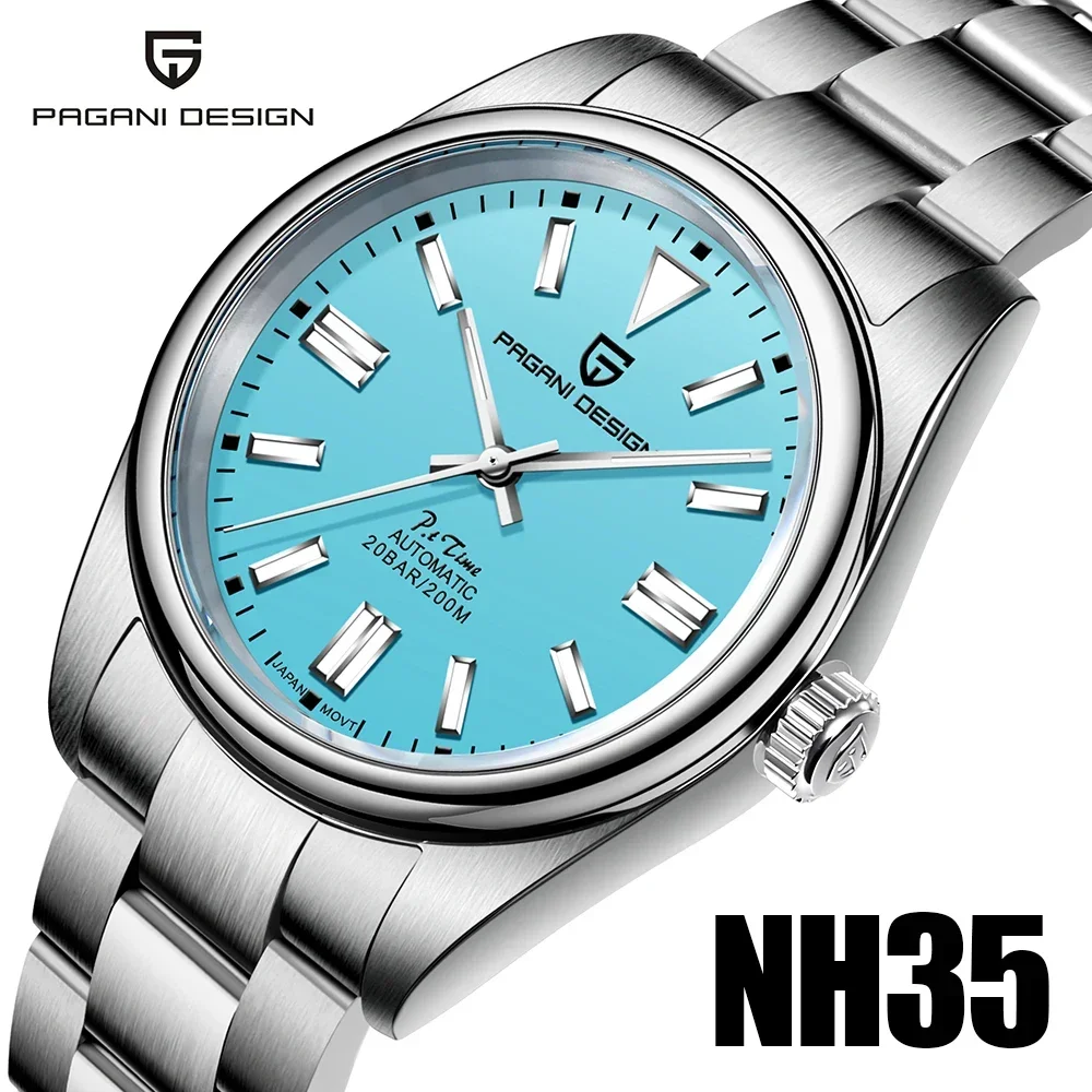 PAGANI DESIGN Роскошные модные автоматические механические мужские часы Механизм NH35