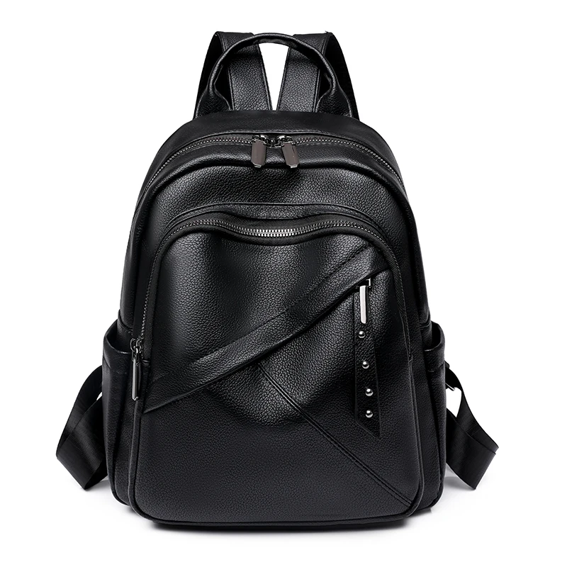 

High Quality Leather Brand Backpacks Women Back Pack Large Capacity Travel Backpack School Bags Teenager Girls Mochila Feminina