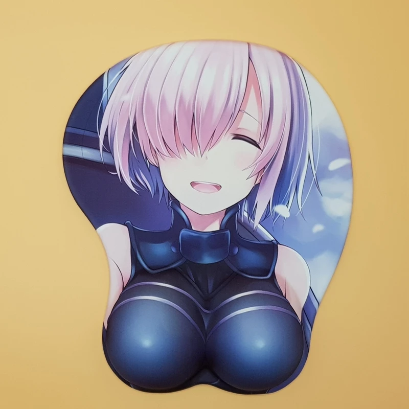 

Anime Sexy Girl 3D Boobs Gaming Mouse pads with Silicone Gel Wrist Rest