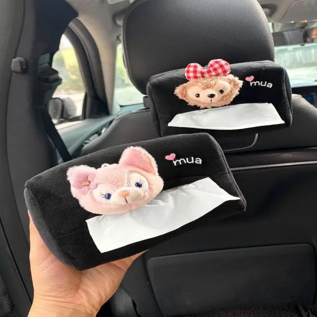 

Car Tissue Box Cute Cartoon Hanging Box for Car Armrest Box Seat Back Decorative Supplies for Women holder accessory pink girls