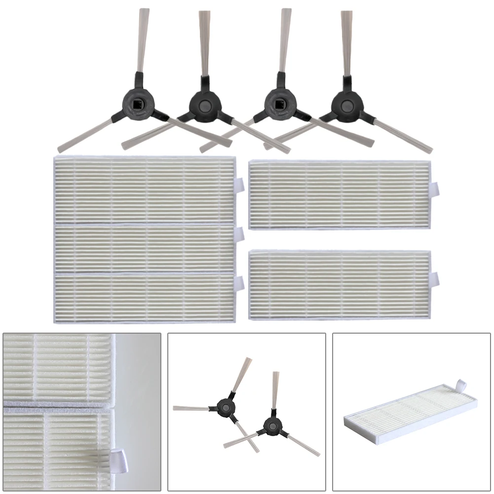 

9Pcs/set Filter Side Brush Set For Vileda VR ONE Robotic Vacuum Cleaner Spare Parts Household Floor Cleaning Accessories