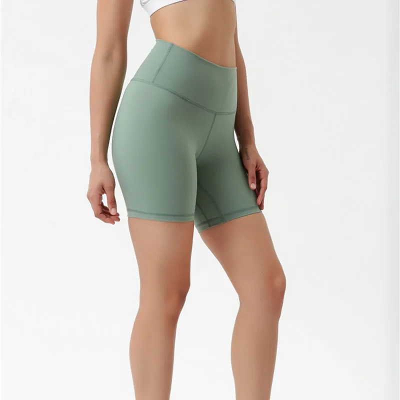 

Women's Sexy Yoga Shorts With Pocket Breathable Quick Dry Yoga Shorty Short Pants Fitness Bottoms High Waist Tight Gym Short