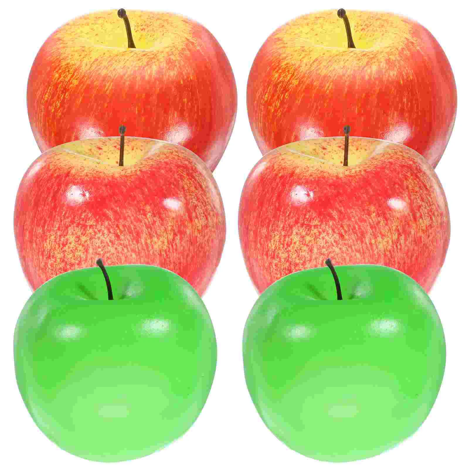 

6Pcs False Faux Fruit Decor Imitation Fruit Adornment Creative Lifelike Fruits Model for Decor Fruit Shop Fruit