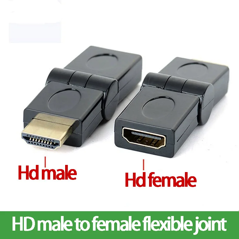 

Gold Plated HD Male Female Adapter Extension Line Right Angle 90 Degree Elbow 180 Degree Rotary Extender HD