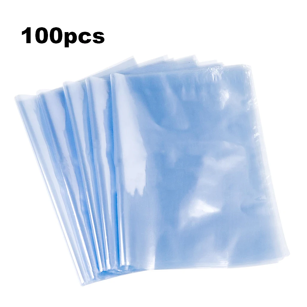 

100Pcs Shrink Wrap Bags Heat Shrinkable Film Packing Materials for CD Cosmetics Soap Candles DIY Projects Small Gifts