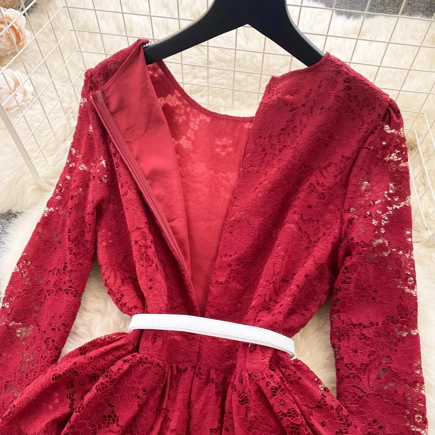 Новинка весна-лето 2024 кружевные ажурные женские модные вечерние повседневные